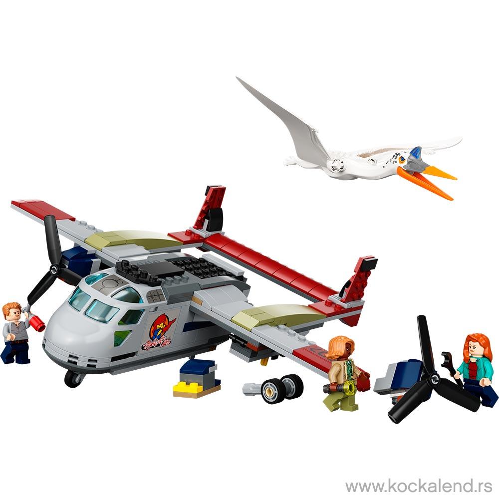 LEGO JURASSIC WORLD QUETZALCOATLUS PLANE AMBUSH 