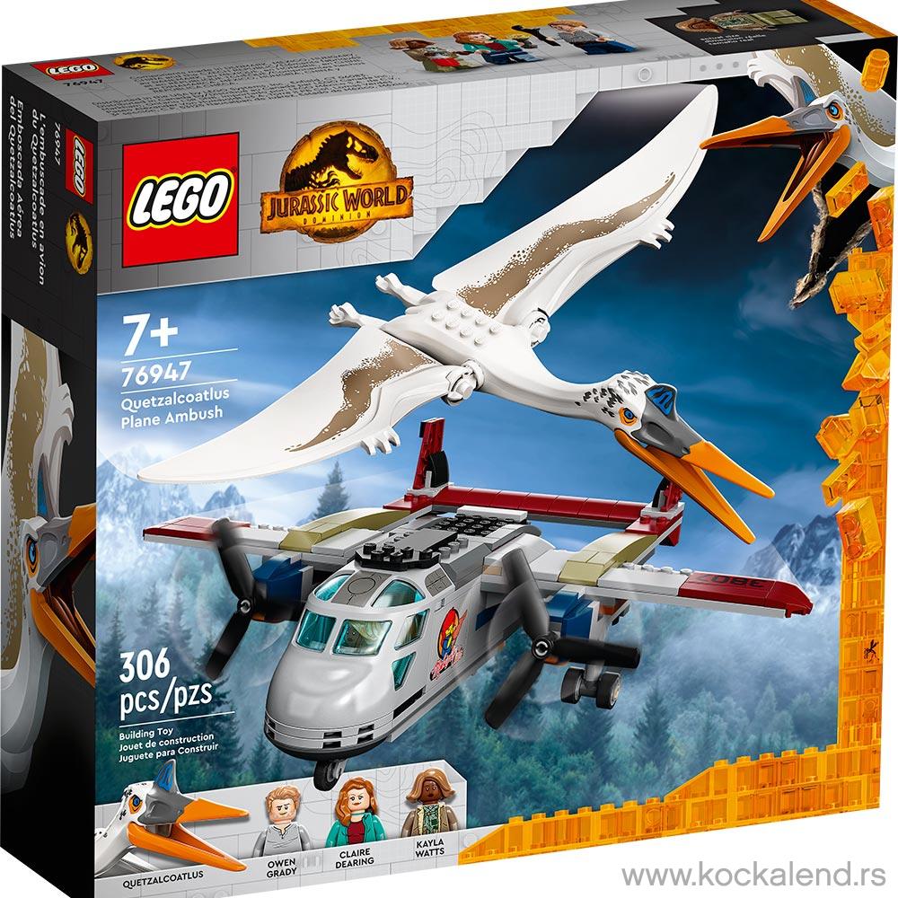 LEGO JURASSIC WORLD QUETZALCOATLUS PLANE AMBUSH 