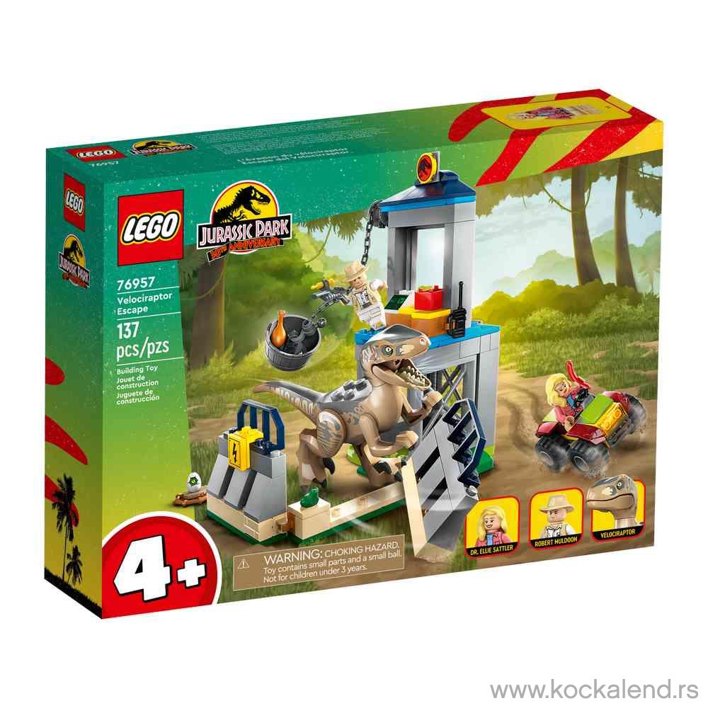 LEGO JURASSIC WORLD VELOCIRAPTOR ESCAPE 