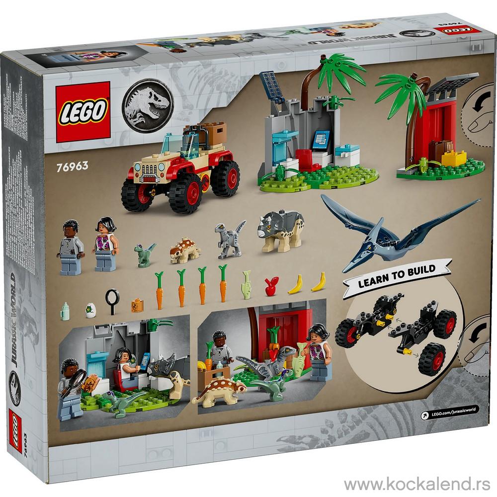 LEGO JURASSIC WORLD BABY DINOSAUR RESCUE CENTER 