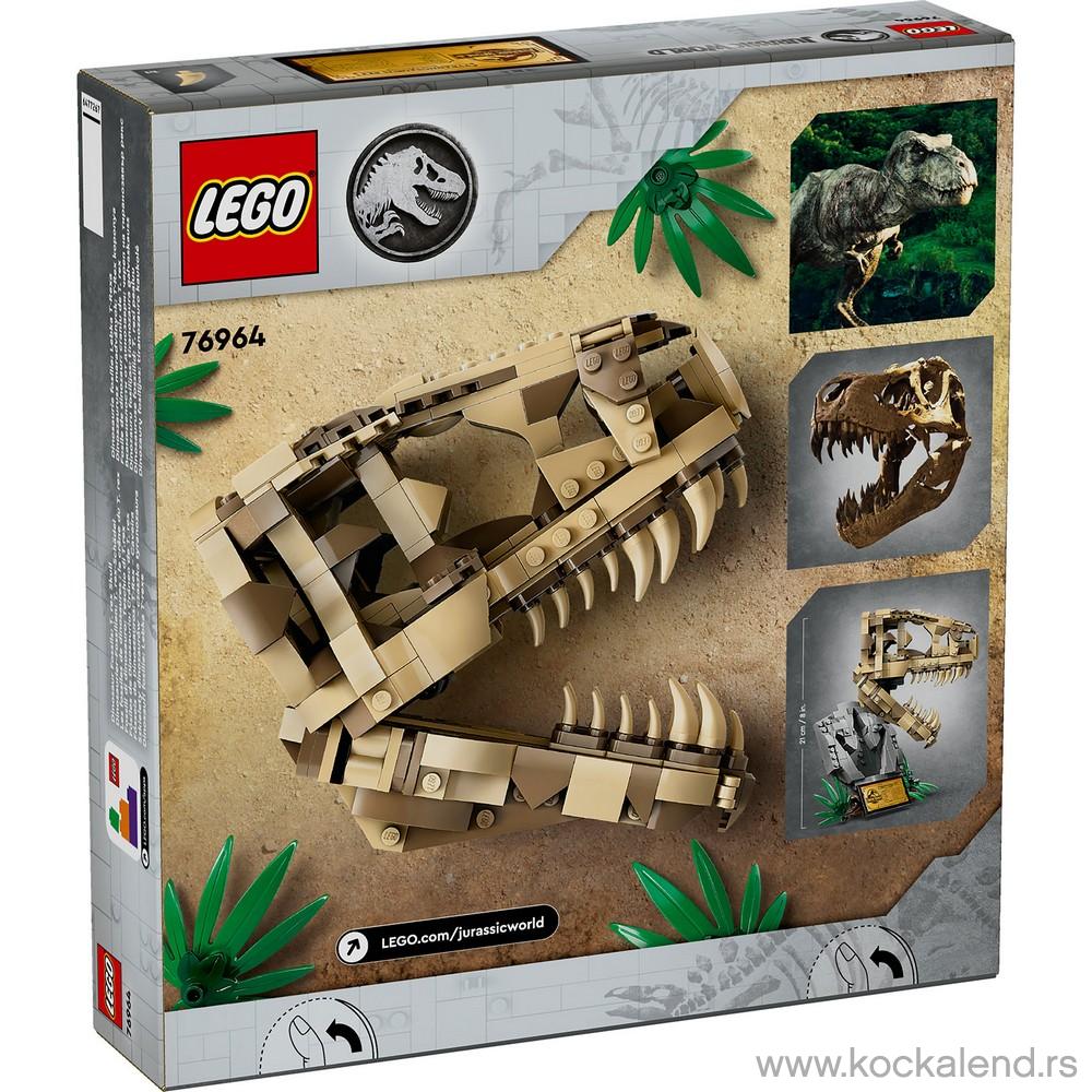 LEGO JURASSIC WORLD DINOSAUR FOSSILS T REX SKULL 