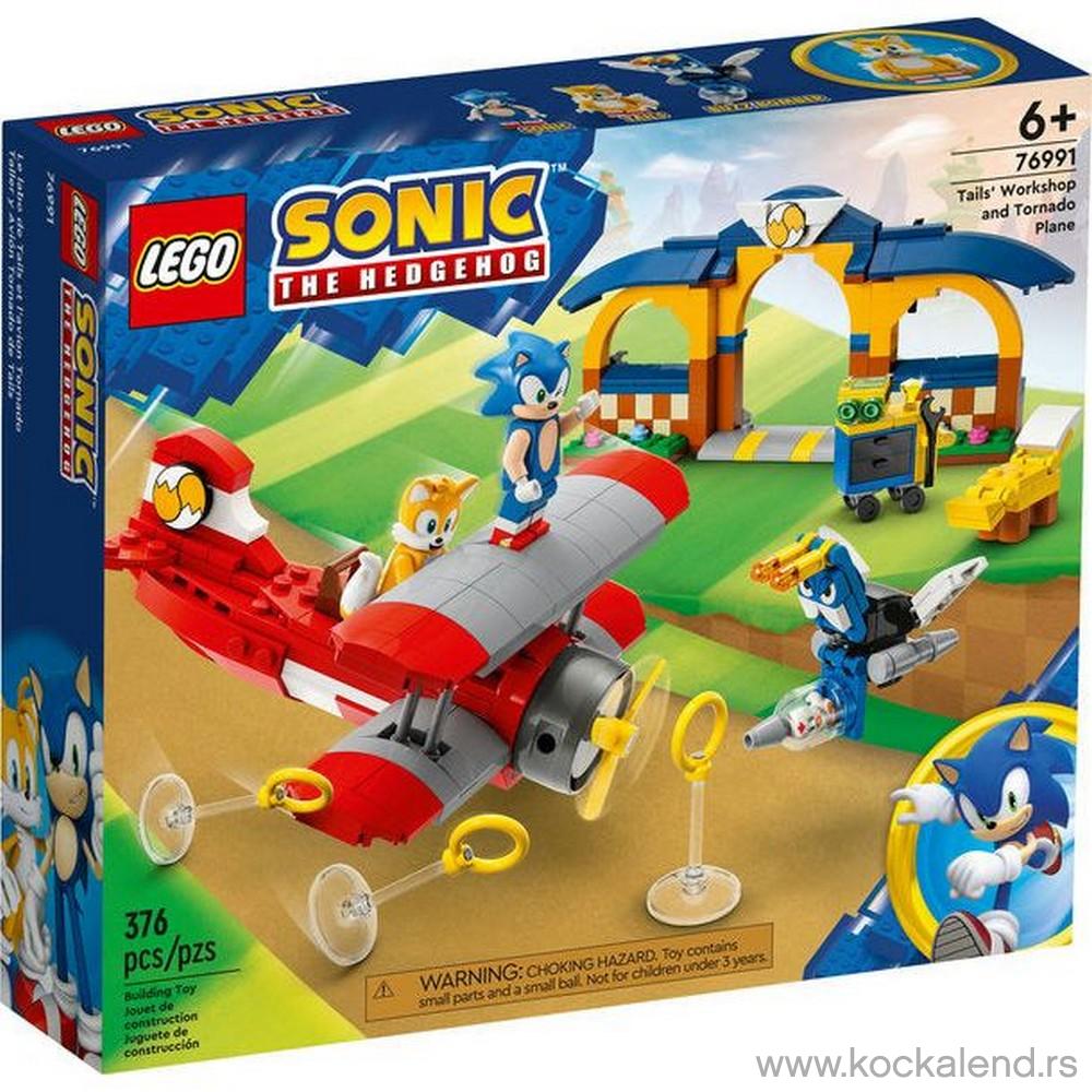 LEGO SONIC TAILS WORKSHOP AND TORNADO PLANE 