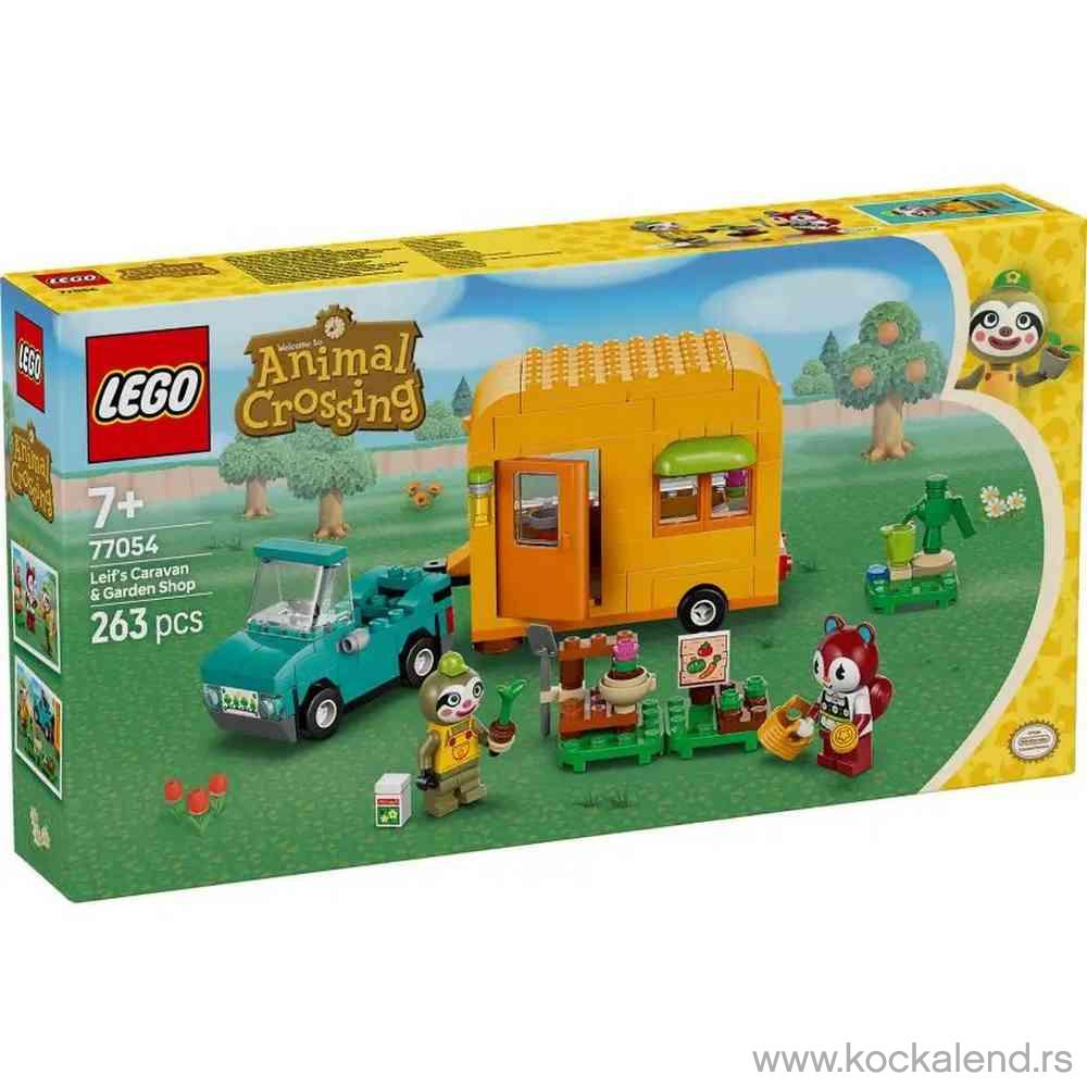 LEGO ANIMAL CROSSING LEIFS CARAVAN  AND  GARDEN SHOP 