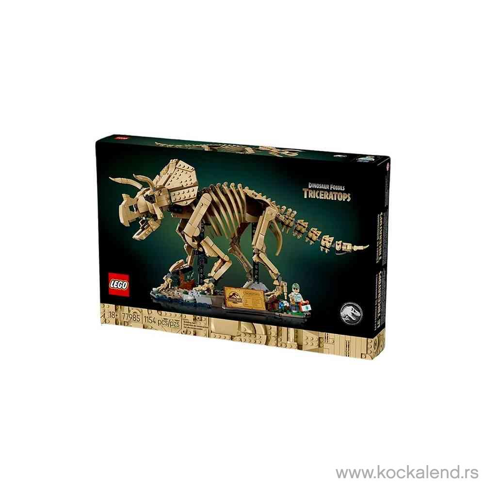 LEGO JURASSIC WORLD DINOSAUR FOSSILS TRICERATOPS 